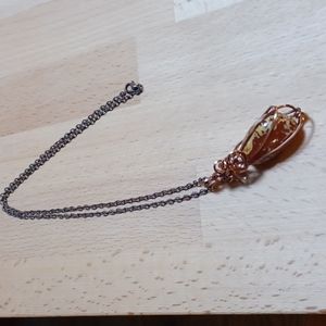COPY - 2/$20. BUNDLE.  Hand crafted stone and copper twist necklace